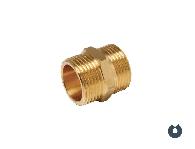 Ниппель 1" нр х 1" нр (латунь) UNIPUMP