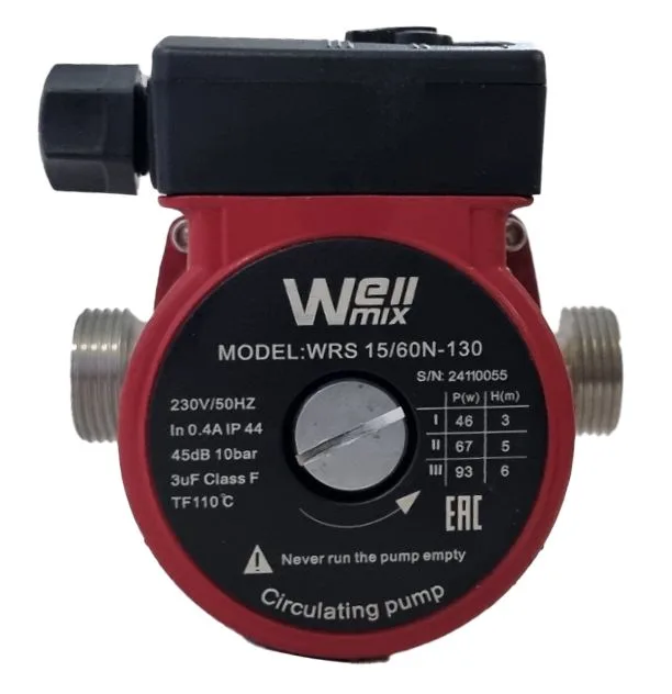 Циркуляционный насос WRS 15/40 N (130 мм, корпус - нерж.сталь)