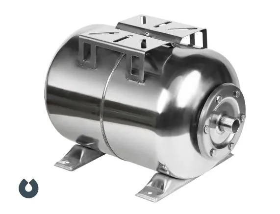 Гидроаккумулятор 24л, (гор.), нерж. сталь, мембрана EPDM UNIPUMP