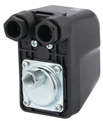 PT/12 трёхфазное 1/4" - FG ~380V реле давления, 3-12 бар, с накидной вращающейся гайкой ITALTECNICA