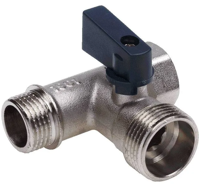 Кран шаровой трехпроходной 1/2"вн x3/4"нар x1/2"нар (100/10)