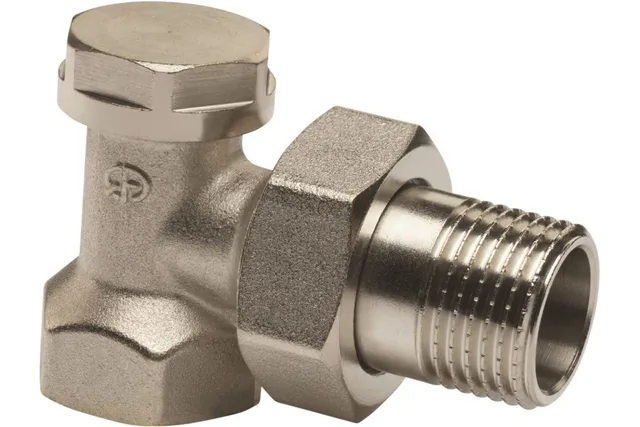 Запорный клапан для радиатора угловой FM 1/2" (100/10)